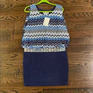 Elisa B, Blouson cocktail dress